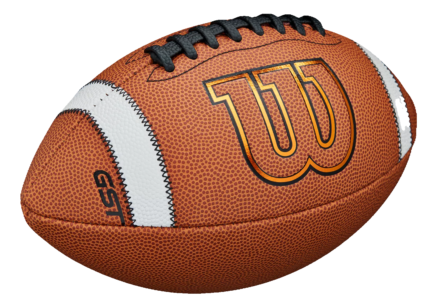 Wilson GST TDS Composite football with composite leather cover and double white grip stripes for better control and grip