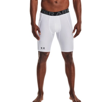 UA Compression Pocket shorts — side profile with pocket detail