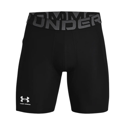 Under Armour HeatGear men's 6 inch compression shorts, style 1361596, front view
