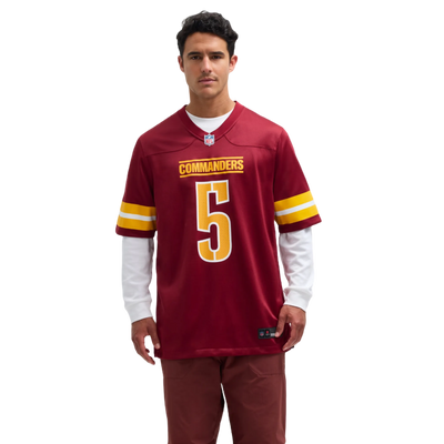 Jayden Daniels Washington Commanders Nike Game Jersey on model